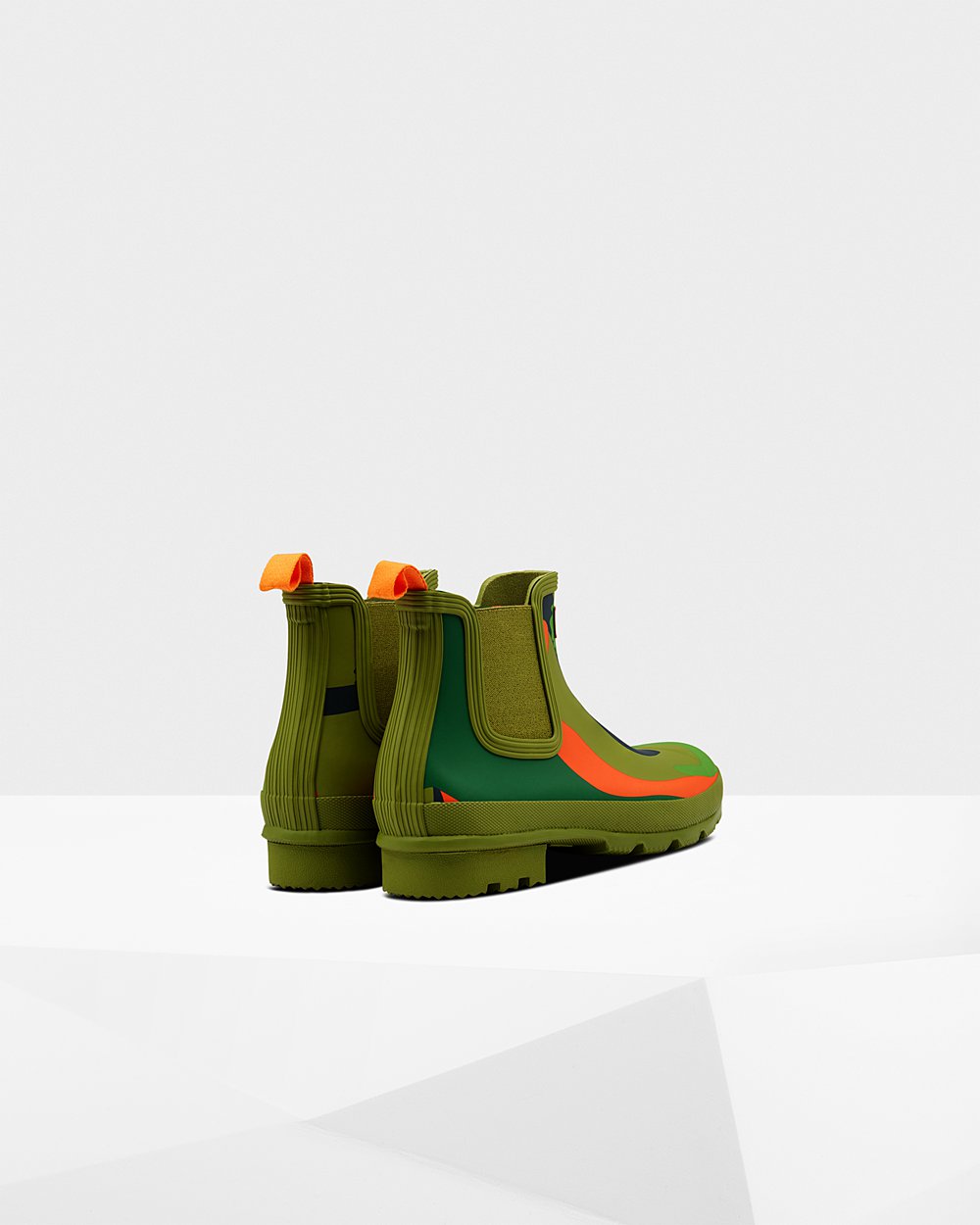 Hunter Hombre Original Rockpool Camo - Botas Chelsea Verde - 765-MWABOY